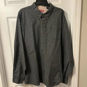 Men’s Wrangler Button Down Shirt Size 3XL